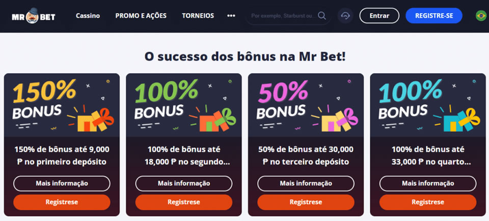 Confira todos os outros eventos em andamento na seção Promoções. Recomendamos que você leia sempre os termos e condições de cada bônus.